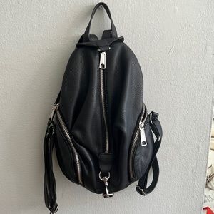 Rebecca minkoff black leather backpack